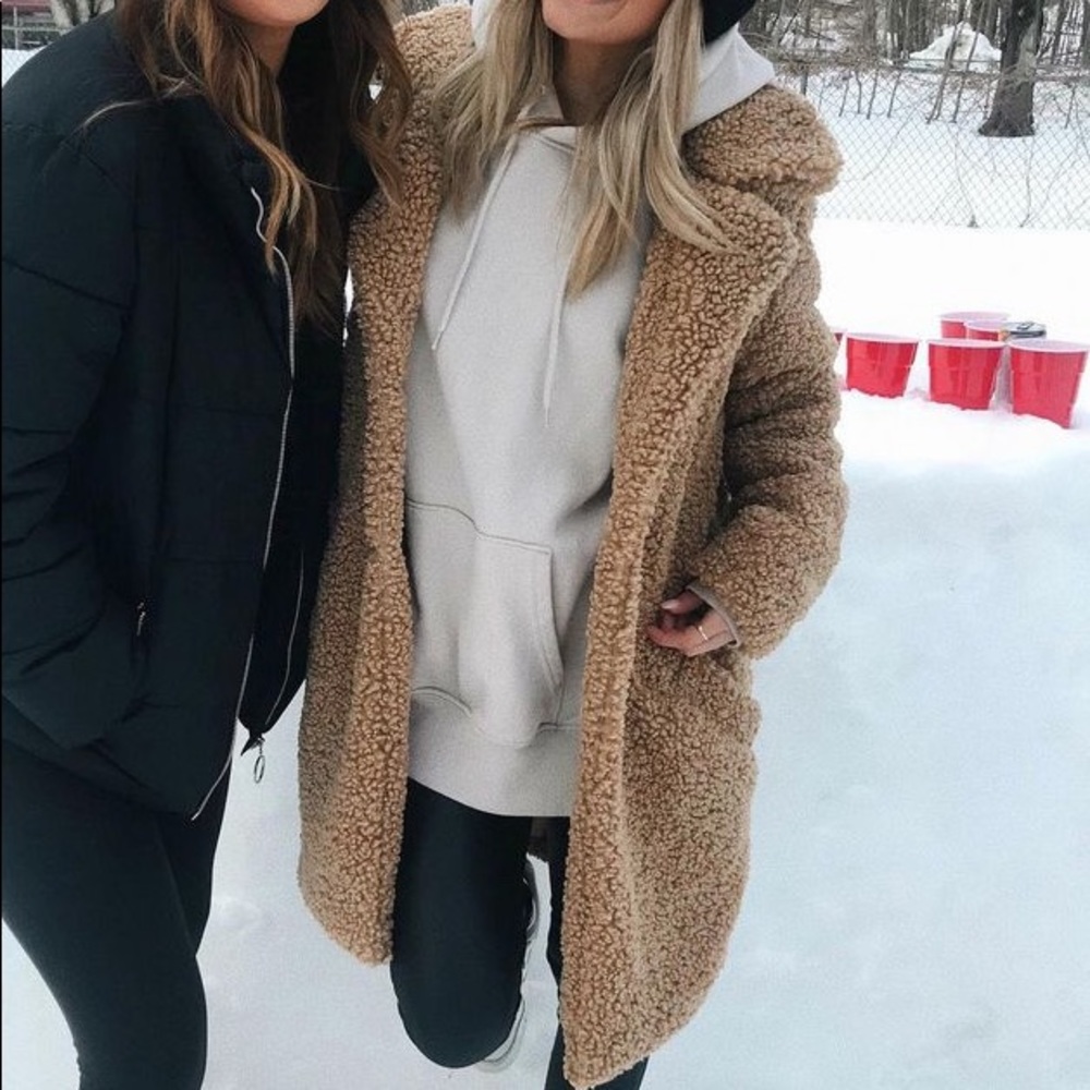 Fuzzy long coat